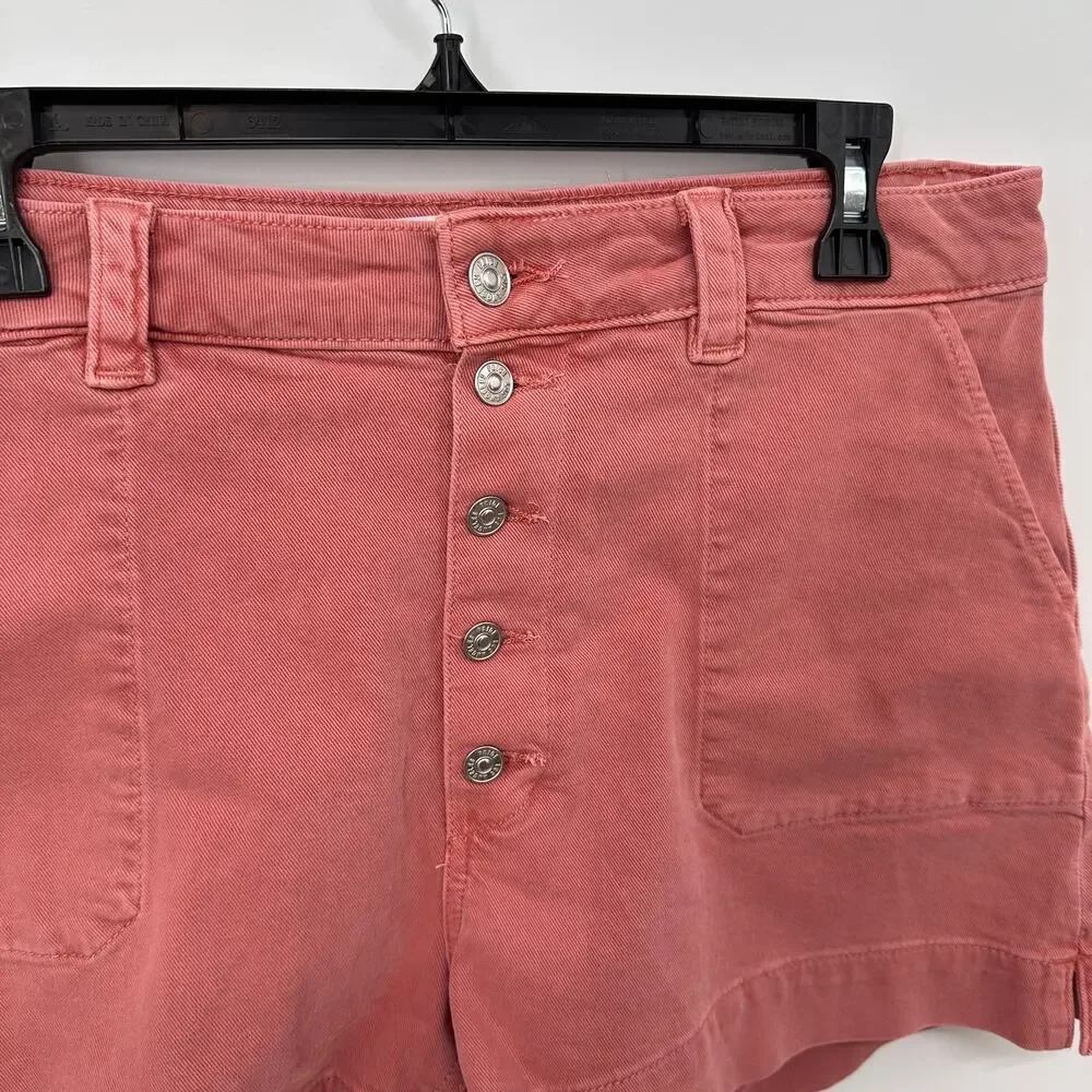 PAIGE New Mayslie Denim Shorts in PInk // 31